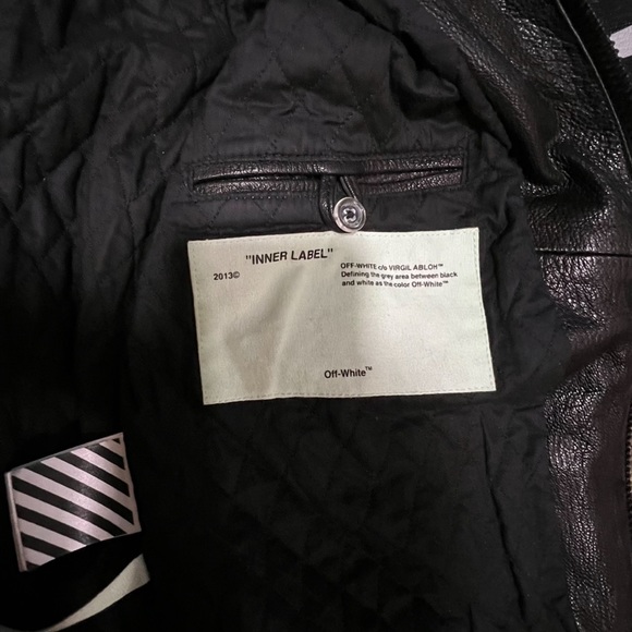 OFF-WHITE Leather Jacket - Picture 4 of 5